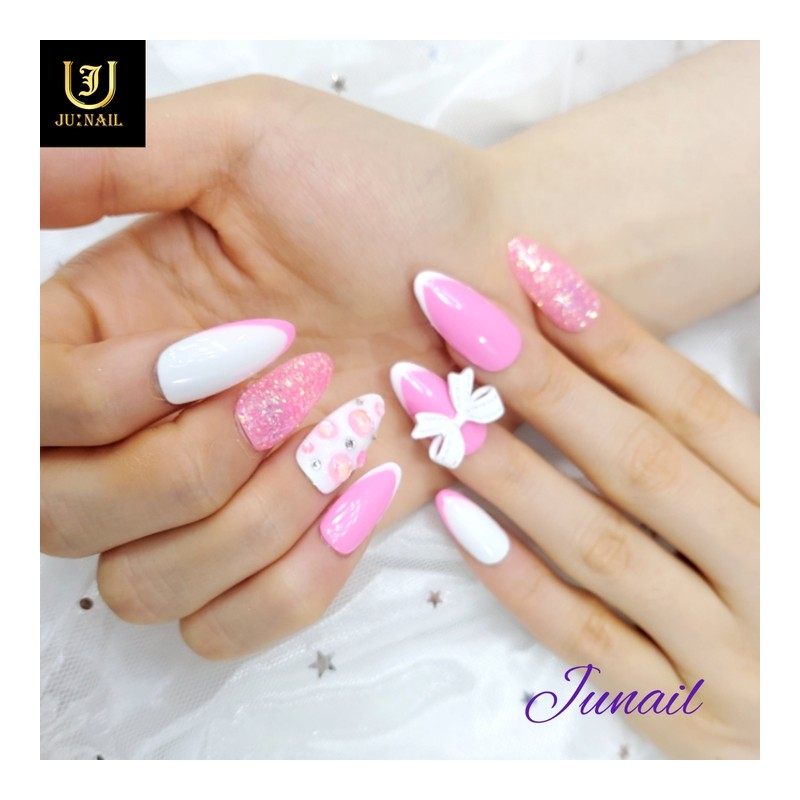 Pink Jenny Handmade Nail Tips - Long Oval / 핑크제니