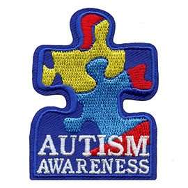Autism Awareness Puzzle Embroidered Iron On Patch