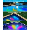 Pool Lights, Upgraded Solar Submersible LED Lights with Remote, 4.55