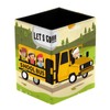 Pencil Holders for Desk, School Bus Prints Pen Holders Pen
