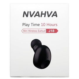 NVAHVA Single Bluetooth Earpiece10 Hrs Playtime,Wireless Headphone, Mini Bluetooth Headset Hands-Free Car Earphone,Cell PhoneV5.0 Bluetooth Earbud for Smart Phones PC TV Audiobook (black)