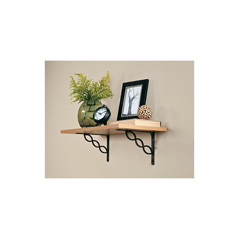 Rubbermaid 1877643 Decorativo, Soporte para Estante, Volutas celtas, Negro, Celtic