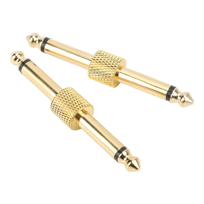 2PCS 6.35mm Effect Adapter Connector Noise Reduction Guitar Pedal Coulper