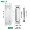 M METERXITY 1-Pack Recessed Finger Pulls, 4.72 Inch Square 304