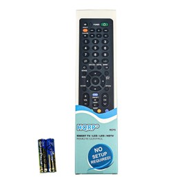 HQRP Remote Control for Sony KDL-52V4100 KDL-52V5100 KDL-52VE5 KDL-52VL150 KDL-52W3000 KDL-52W4100 LCD LED HD TV Smart 1080p 3D Ultra 4K Bravia + HQRP Coaster