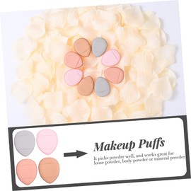 Ipetboom 12pcs Concealer for Makeup Application Portable Finger Strap -friendly Cosmetic Sponges for Foundation and Blush Travel-friendly Beauty Tools