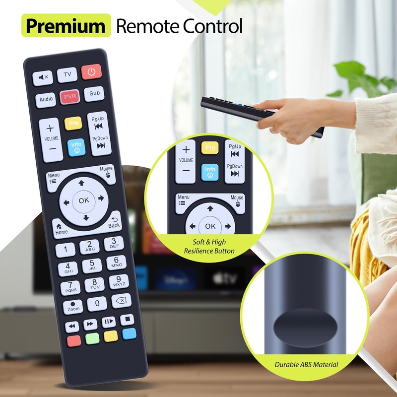 RYQIF Replacement Remote Control fits MAX TV Gold 5G Plus,