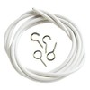 Merriway BH03868 Plastic Coated Curtain Wire with 2 Each Hooks