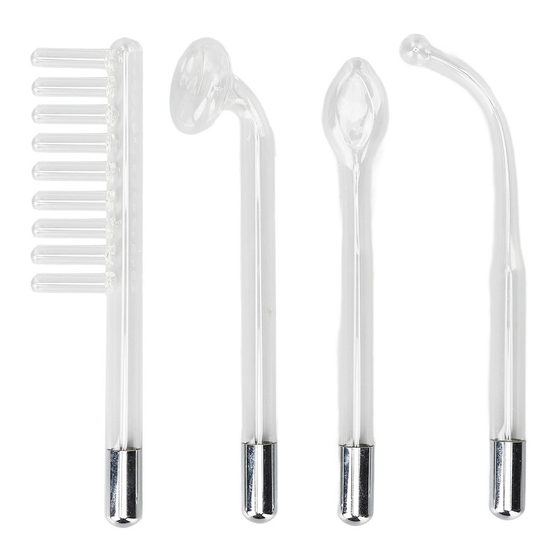 4pcs Skin Therapy Wand High Frequency Mite Removal Acne Treatment