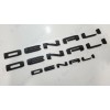 GMC 3pc Gloss Black Door Rear DENALI Emblems Letters 2021-2023