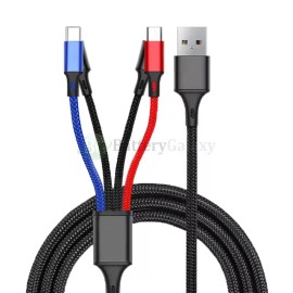 Universal, For Motorola 4-in-1 HEAVY DUTY FAST Charging Cable for Motorola Razr+/Razr 50 / Razr 50 Ultra