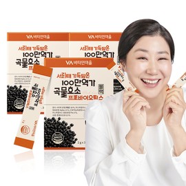 Vitamin Village [3-month supply] Vitamin Village Seoritae-filled 1 million potency grain enzyme probiotic black 30 packets, 3 units / [3개월분] 비타민마을 서리태 가득담은 100만역가 곡물효소 프로바이오틱스 블랙 30포, 3개