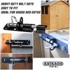 SATARGO 2-Pack Heavy Duty Sliding Gate Bolt Lock, 100mm Black