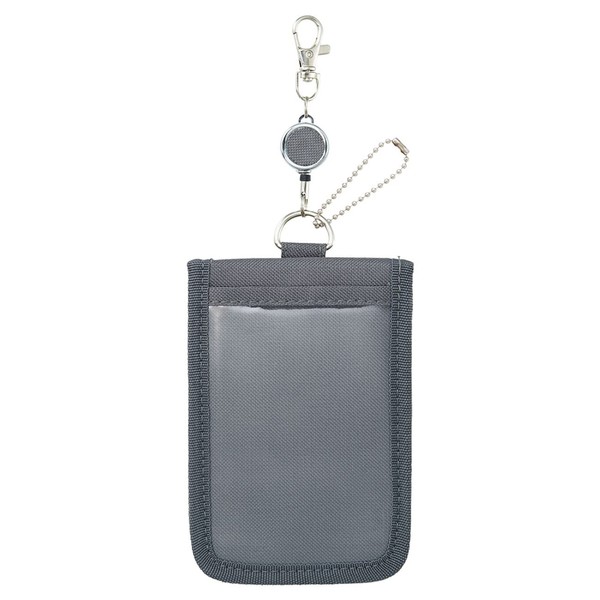 LIHIT LAB Myfa Trading Card Pass Case, Pushing Activity, Card Stand Case, Charcoal Black A3300-24