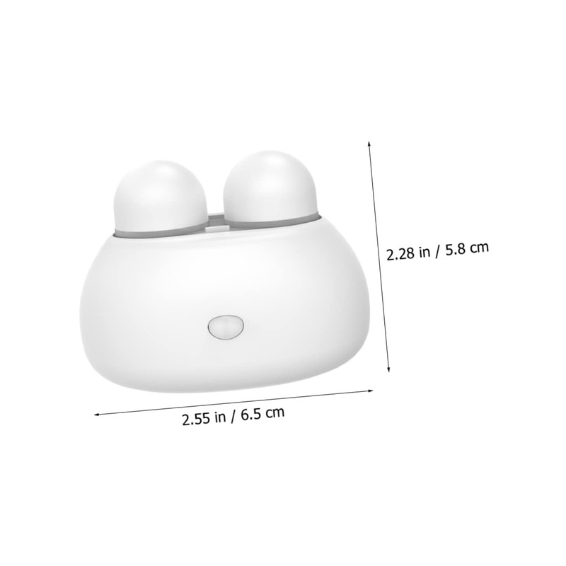 Healeved 2pcs Color Glasses Cleaning White Abs Cleaning Machine