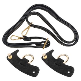 1 Leather Shoulder Strap, 2 Punch-Free Leather Buckles, Bag Shoulder Straps, Replacement Shoulder Strap Accessories, Adjustable Leather Bag Shoulder Straps, Diy Universal Shoulder Straps
