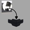 Whalen Post Insert Corner Connector for Shelving Costco, Black