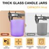 SHOWIN 14 OZ Thick Candle Jars for Making Candles 12