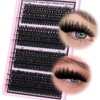 Goddvenus Eyelashes Cluster Lashes 14-20mm Thick Fluffy Individual Eyelashes 80D-200D