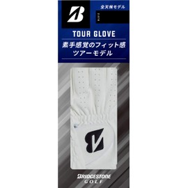 Bridgestone Tour GLOVE GLG12 Men's Golf Gloves, White, 11.0 inches (28 cm)