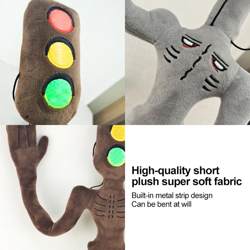 Cartoon Head Plush Toy Luminous Plush Stuffed Animal Plush Doll
