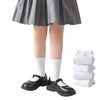 Marchare Girls Ruffle Socks White Dressy Socks 5-8 Liti heart