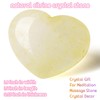 XIANNVXI 45mm Citrine Crystal Heart Stone Citrine Crystal Gemstone 1.8"