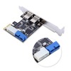 PCI E to USB3.0 Expansion Card Adapter, Easy to Install,