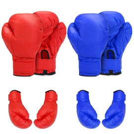 Micnaron 2 Pair Boxing Gloves for Men & Women, Boxing Training Gloves Suitable for Beginners & Kids, Professional Shockproof Leather Sparring and Training Gloves Set