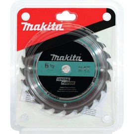 Makita T-01404 6-1/2" 24T Carbide-Tipped Circular Saw Blade, Framing