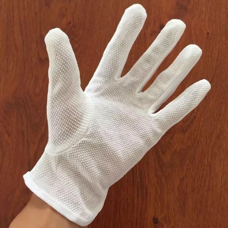 Itisyou Anti-slip Cotton White Gloves, Driver Gloves, White Gloves, Security