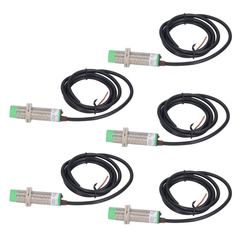 5Pcs Proximity Switch 2 Wire Normally Open 68Hz Response Frequency