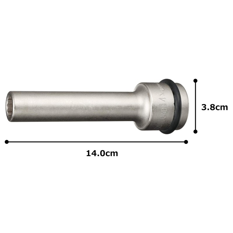 Tone 6AD-14X Head Bolt Socket, 3/4 inch (19.0 mm) Insertion