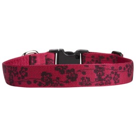 LupinePet Originals 1" Plum Blossom 16-28" Adjustable Collar for Large Dogs
