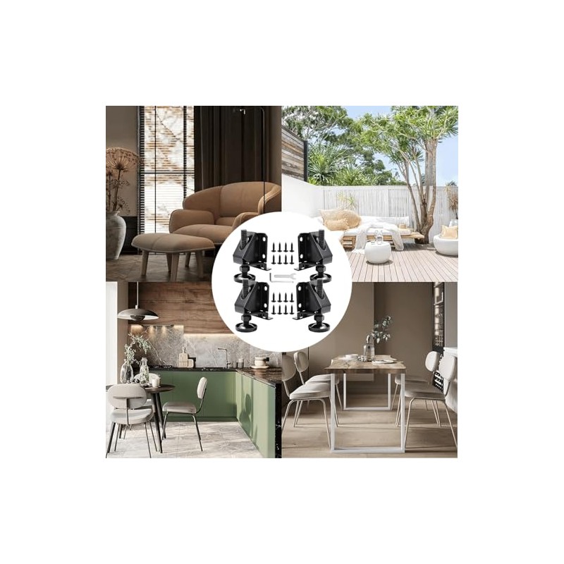 4 PCS Nivelador Para Muebles,Nivelador de Pie Ajustables De Servicio