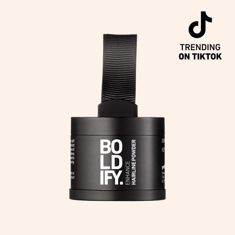 BOLDIFY Enhance Hairline Powder for Roots and Hair Loss:_Light Brown_4
