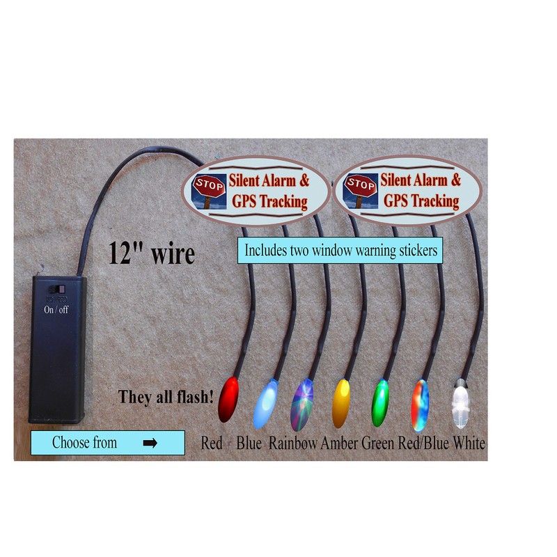 Blinking Flashing LED Auto Theft Deterrent Fake Car Antitheft Alarm