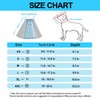 Supet Dog Cone Collar Adjustable After Surgery, Comfortable Pet Recovery