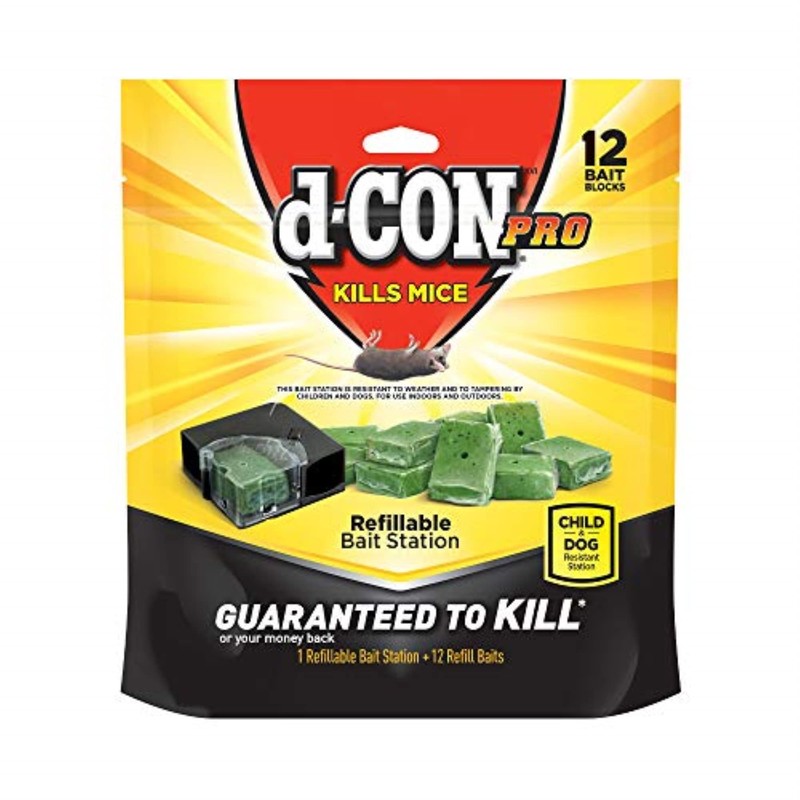 d-Con Corner Fit Mouse Poison Bait Station With 1 Station