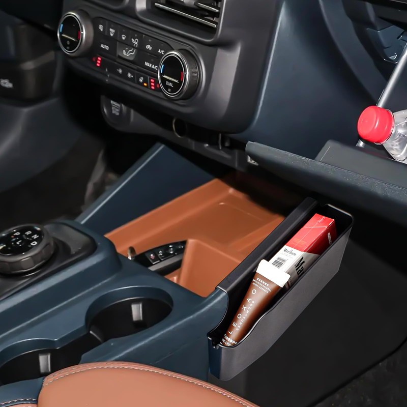 TACOBRO Center Console Gear Shift Side Storage Box Organizer Compatible