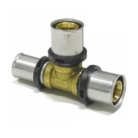 Sanpro THPRESS Press Fitting T-piece Reduced Outlet Size 26 x 3 - Outlet 16 x 2 - 20 x 2