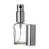 Riverrun Cologne Perfume Atomizer Square Glass Bottle Silver Fine Mist