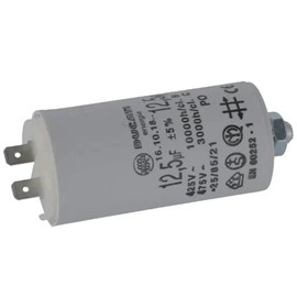 cyclingcolors Start-up capacitor motor capacitor 12.5µF 450V diameter 36mm 70mm M8 capacitor electric motor compressor lawn mower