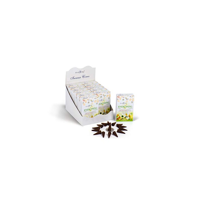 STAMFORD INC 37217 Energising Aromatherapy Cones, 15 Cones x 12