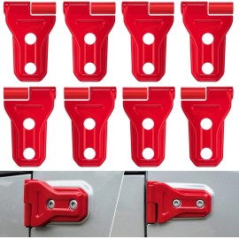 Unbranded Door Hinge Protect Cover Trim Fit For Jeep Wrangler JL 4 Door & 2 Door 2018-2024