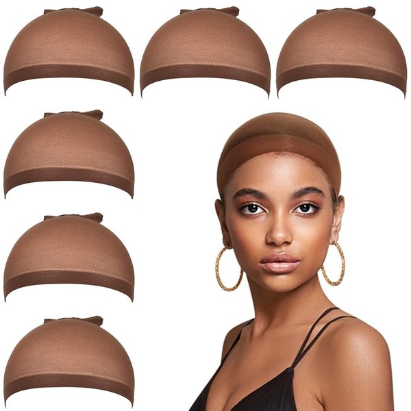 PYEUIFT Set of 6 Wig Caps Hair Net Wig Caps