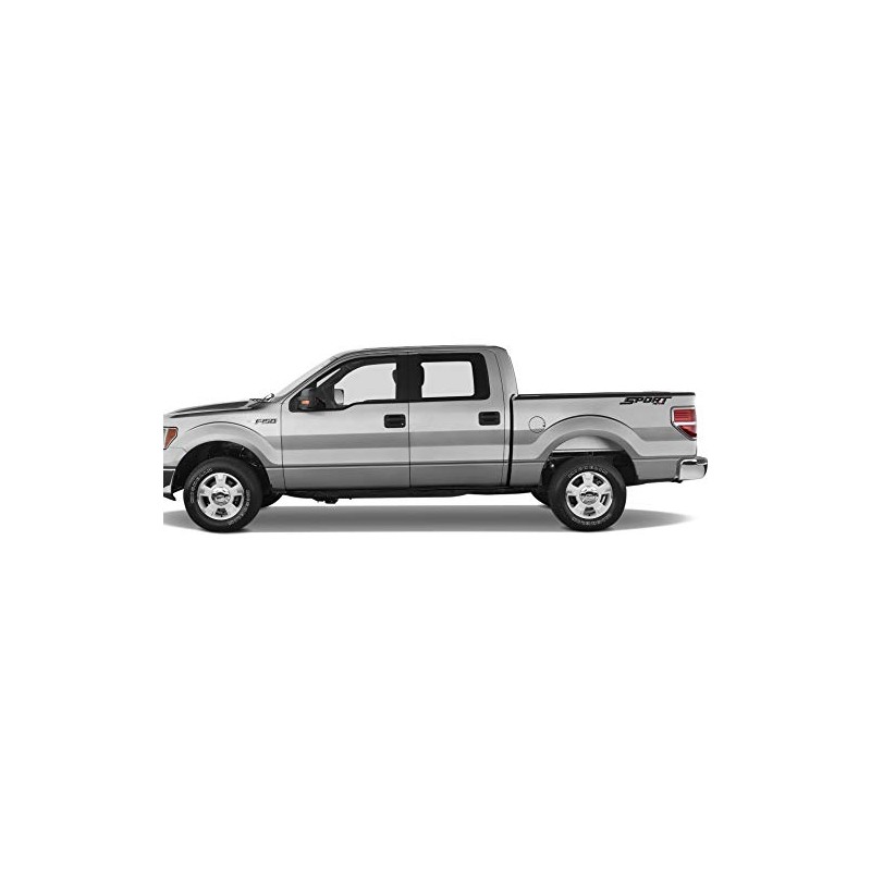 Black Sport 4x4 Bedside Decals: Fits 2017-2019 Ford Trucks 2