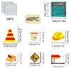 BEUNITONE 46 Pcs Construction Team Felt Board Stories Pieces Set
