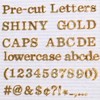 Gold Letters for Letter Board Letters Only, 3/4 inch Message