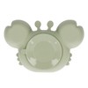Crab Suction Plate with Suction Cup Base Silicone Divided Plate